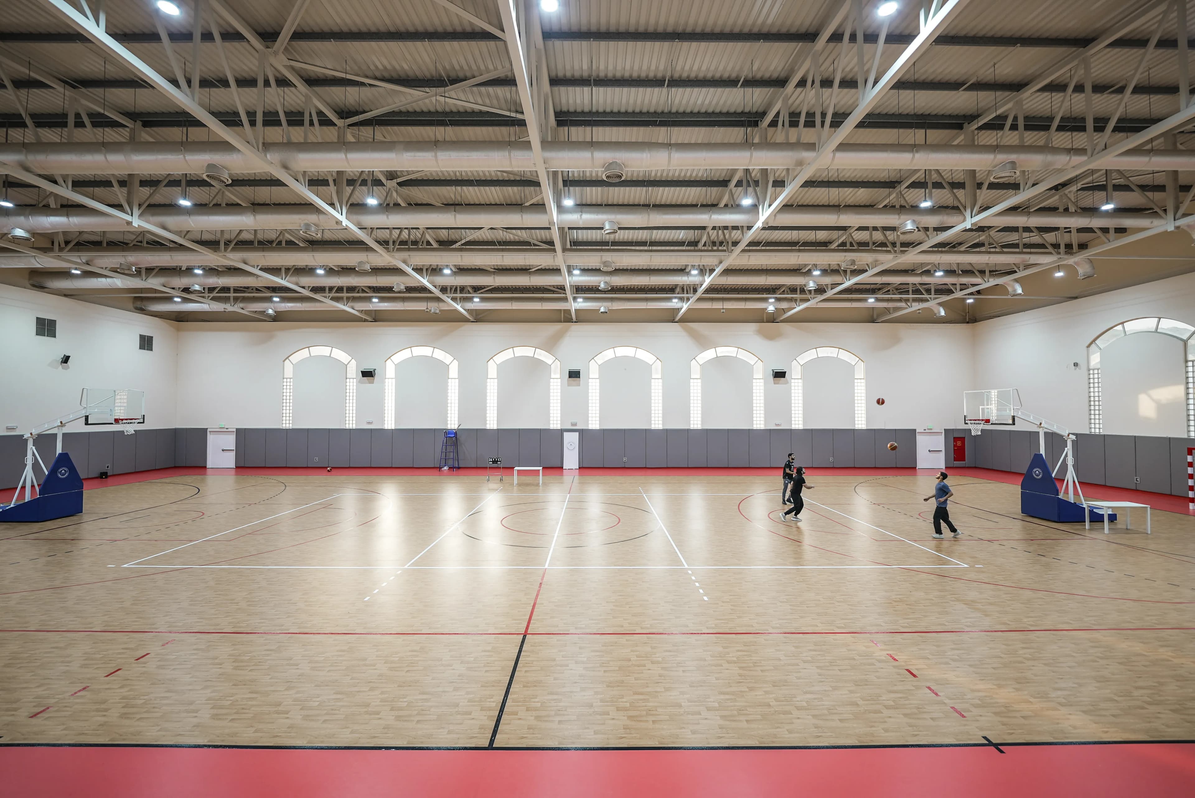 Basketball in the indoor sports hall