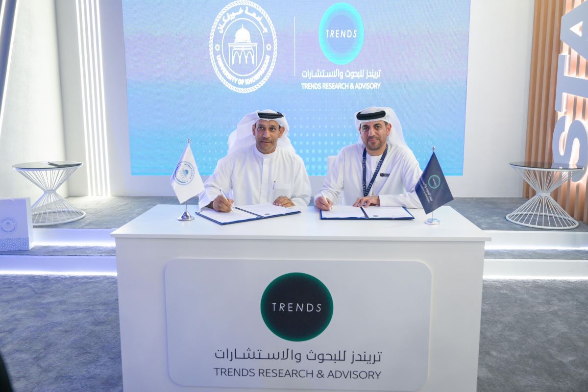 To support the implementation of joint knowledge-disseminating projects and scientific studies University of Khorfakkan and TRENDS sign a research and academic cooperation agreement