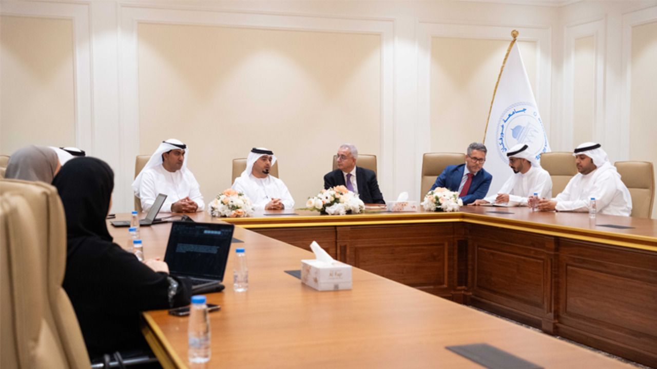 TO ENHANCE EFFORTS IN THE DEVELOPMENT OF MARINE LIFE SHARJAH FISH RESOURCES AUTHORITY DELEGATION AT UKF