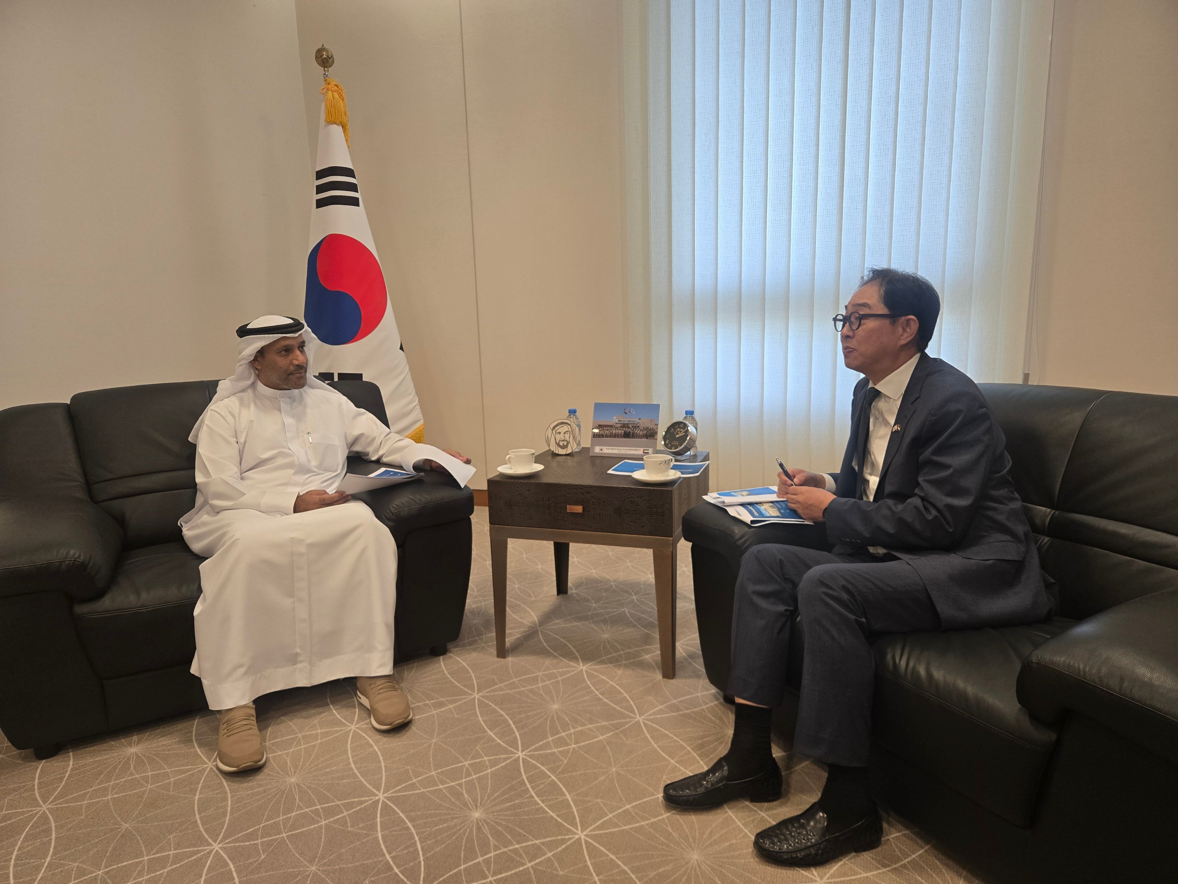 University of Khorfakkan Explores Cooperation with Republic of Korea Embassy Ahead of Fourth UN Ocean Conference